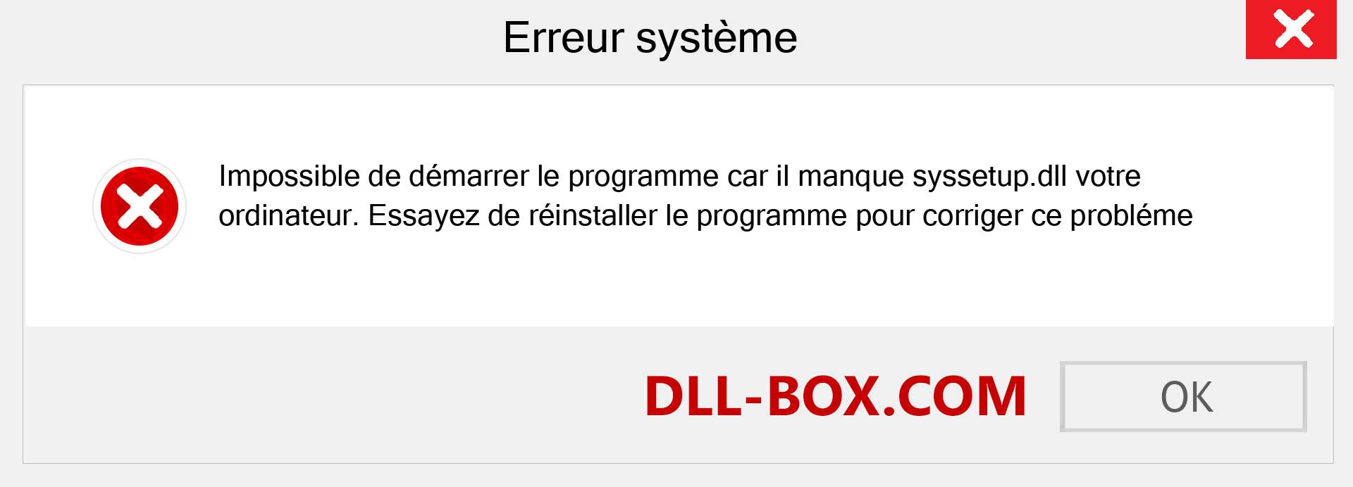 Le fichier syssetup.dll est manquant ?. Télécharger pour Windows 7, 8, 10 - Correction de l'erreur manquante syssetup dll sur Windows, photos, images